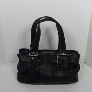 Black Leather Women's Handbag